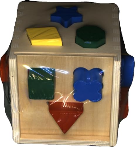 Melissa Doug Cubo Incastri con Forme Geometriche, legno, Giochi