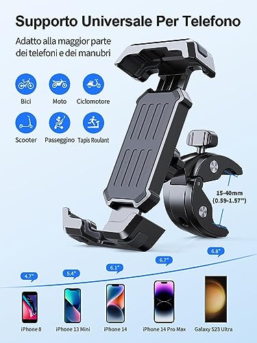 SUPPORTO CELLULARLINE MOTO BICI CRAB MANUBRIO UNIVERSALE IPHONE 7 | Acquistalo Al Miglior Prezzo! – Due Ruote Accessori - Foto 6
