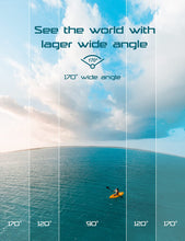 Carica l'immagine nel visualizzatore di Gallery, Apexcam 4K Action Cam 20MP Con Scheda di Memoria 64GB WiFi Sports Camera Ultra HD Telecamera subacquea 40M 170 ° Wide Angle 2.4G Telecomando Time Lapse 2x1050mAh Batterie