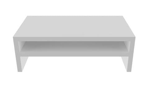 Supporto Per Monitor ComfortCove - Alza Schermo A 110mm, Salvaspazio Per Ufficio Casa, Bianco - Foto 11