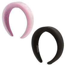 Carica l'immagine nel visualizzatore di Gallery, Folora Fasce per capelli imbottite in velluto 2 pezzi Moda accessori per... - Ilgrandebazar