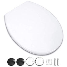 Carica l'immagine nel visualizzatore di Gallery, Omasi Sedile WC Copriwater Universale con Chiusura Ammortizzata Soft... - Ilgrandebazar