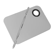Carica l'immagine nel visualizzatore di Gallery, ROSENICE Palette per Miscelazione del Trucco, in Acciaio INOX, con Spatola... - Ilgrandebazar