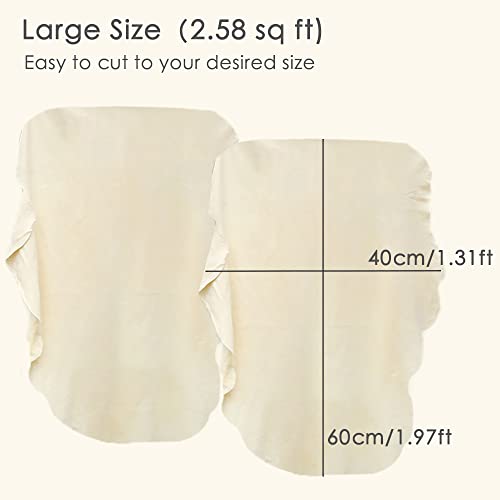 Pelle Di Daino Per Auto - 2 Pezzi 60x40 Cm, Super Assorbente, Per Pulizia E Asciugatura Senza Aloni - Foto 12