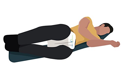 Cuscino Memory Foam Per Gambe - Supporto Ortopedico Per Ginocchia E Schiena, 23.5x22.5x13cm - Foto 4