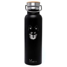 Carica l'immagine nel visualizzatore di Gallery, iEarth - Borraccia Termica Acciaio Inox, Isolamento Doppia 600 ml, Nero