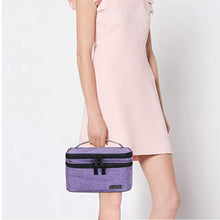 Carica l'immagine nel visualizzatore di Gallery, Luxja Borsa per Olio Essenziale doppio strato: 30 bottiglie, Viola