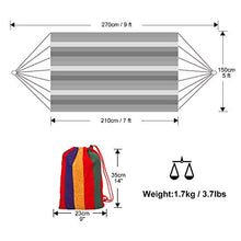 Carica l'immagine nel visualizzatore di Gallery, Anyoo Amaca in Cotone da Esterno per Giardino Portatile Campagna Rosso/Giallo