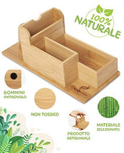 Carica l'immagine nel visualizzatore di Gallery, FMC SOLUTION Porta Accessori da caffè e Tea in bambù per 100% Natural Bambù - Ilgrandebazar