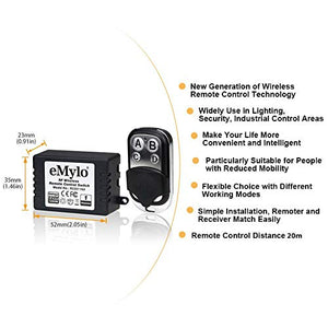 eMylo Smart Wireless Switch AC 220V Modulo relè RF 1000W 4x 1 canale...