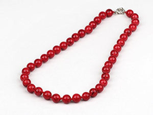 Treasurebay FAB - Collana da donna con gemma di alaqueca rossa 12 mm,... - Ilgrandebazar