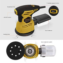 Carica l'immagine nel visualizzatore di Gallery, Levigatrice Orbitale 7 velocità, rotoorbitale Nero & Giallo - Ilgrandebazar
