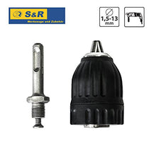 Carica l'immagine nel visualizzatore di Gallery, S&R Mandrino a Chiusura Rapida 1,5 - 13 mm 1/2" - 20UNF + Adattatore SDS PLUS
