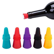 Carica l'immagine nel visualizzatore di Gallery, Rmeet Tappo Vino Silicone,5 Pezzi di Bottiglia Colori 5 Pack - Ilgrandebazar