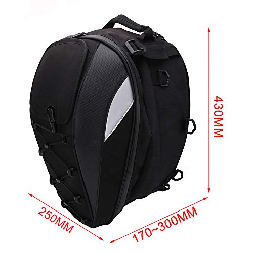Borsa Sella Moto Rigida - Zaino Per Casco Impermeabile E Riflettente - Foto 2