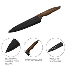 Carica l'immagine nel visualizzatore di Gallery, hecef Set di Coltelli da Cucina, in Acciaio Inox con Un Nero... - Ilgrandebazar
