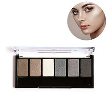Carica l'immagine nel visualizzatore di Gallery, Palette di ombretti, set cosmetici in 6 colori, brillanti e opachi, a #2 - Ilgrandebazar