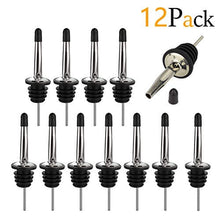 Carica l'immagine nel visualizzatore di Gallery, Confezione da 12 Tappi in Acciaio Inox Beccuccio Conico Liquore Winestopper-a - Ilgrandebazar