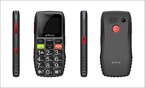Artfone C1 Nero - Telefono Cellulare Per Anziani Con Tasti Grandi Alto%e4%b8%a8funzione Sos%e4%b8%a8chiamata Rapida%e4%b8%a8funzione Di Orario%e4%b8%a8batteria Da 1800 Mah%e4%b8%a8doppi Artfone C1 Nero - Telefono Cellulare Per Anziani Con Tasti Grandi Alto%e4%b8%a8funzione Sos%e4%b8%a8chiamata Rapida%e4%b8%a8funzione Di Orario%e4%b8%a8batteria Da 1800 Mah%e4%b8%a8doppi