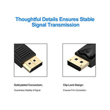 Carica l'immagine nel visualizzatore di Gallery, Rankie Cavo Displayport (DP) su (DP), 4K, 1,8m, Nero 1,8 m - Ilgrandebazar