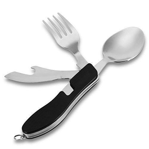 Set di posate da viaggio – Posate da asporto – Nero