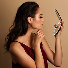 Carica l'immagine nel visualizzatore di Gallery, Fancii Specchio Ingranditore Tascabile Illuminato per Trucco, Normale e Nero