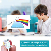 Carica l'immagine nel visualizzatore di Gallery, SIMUER Cubo del Prisma a Dispersione RGB Vetro Ottico Prisma...