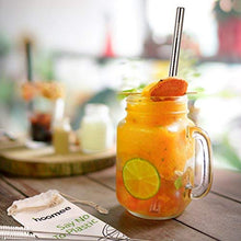 Carica l'immagine nel visualizzatore di Gallery, HOOMEE Cannucce in Acciaio Inox Riutilizzabili (Set da 8), Formato Famiglia - Ilgrandebazar