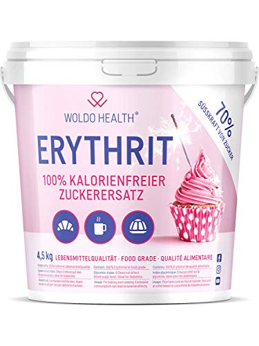 Erythritol polvere 4.5kg dolcificante senza calorie - Zucchero 4.5 kg