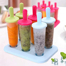 Carica l'immagine nel visualizzatore di Gallery, Bluelves Stampi Ghiaccioli, Popsicle Stampi, 6 Grande Miscelazione Del Colore