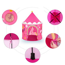 Carica l'immagine nel visualizzatore di Gallery, SONGMICS Tenda da Gioco Castello Principessa per Ragazze e Rosa, Giallo - Ilgrandebazar