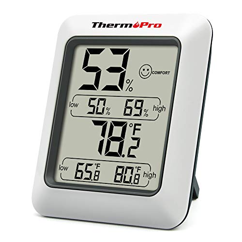 ThermoPro TP50 Termometro Igrometro Digitale per Ambiente Misuratore 1 pezzo - Ilgrandebazar