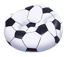 Carica l'immagine nel visualizzatore di Gallery, Bestway 75010 | Poltrona Pouf Gonfiabile Pallone da Calcio, 114x112x71 Bianco