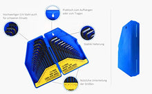 Carica l'immagine nel visualizzatore di Gallery, S&R Chiavi a Brugola / Set 30 Esagonali Allen con misurazione Pollici...