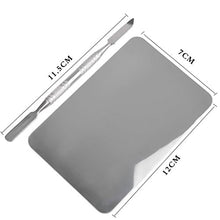 Carica l'immagine nel visualizzatore di Gallery, CFtrum Palette In Acciaio Inox Con La Spatola Strumento Cosmetici... - Ilgrandebazar