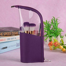 Carica l'immagine nel visualizzatore di Gallery, Organizzatore per pennelli trucco, astuccio penne da ufficio, Viola