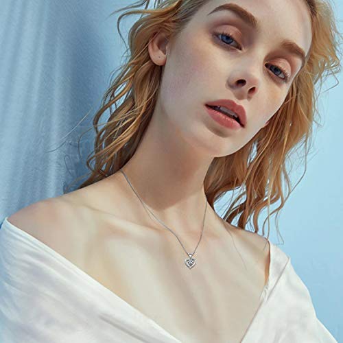 B.Catcher Collana Donna In Argento 925 Con Ciondolo Amore A Prima Vista – Zirconi 5A, Lunghezza 45 Cm, Regalo In Scatola Portagioie