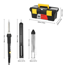 Carica l'immagine nel visualizzatore di Gallery, Saldatore Kit 60W, Meterk 14 in 1 Saldatrice a Temperatura...