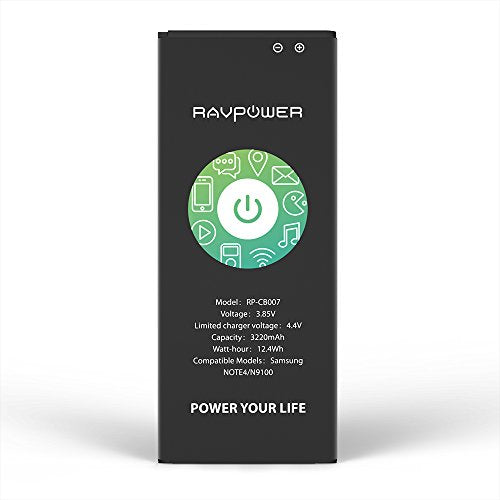 Galaxy Note 4 Batteria 3220mAh RAVPower Li-ion di Ricambio... - Ilgrandebazar