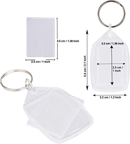 Portachiavi Con Foto In Acrilico - 30 Pezzi Trasparenti Per Personalizzazione E Regali - Foto 9