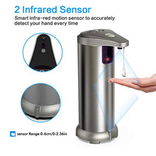 Carica l'immagine nel visualizzatore di Gallery, Hanamichi Dispenser di Sapone Automatico con Acciaio Inossidabile, sensore...