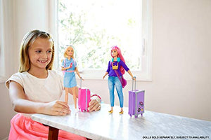 Barbie in Viaggio, Bambola Bionda con Cucciolo, Valigia che si Apre, Adesivi... - Ilgrandebazar