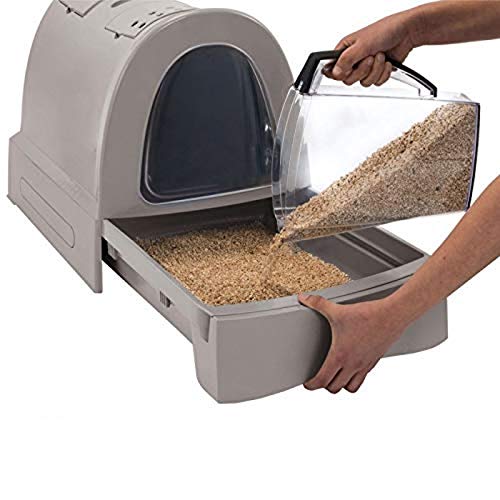 Vassoio Igienico Per Gatti IMAC Coperto - 40x42,5x56 Cm Grigio Con Filtro Carbone - Foto 2