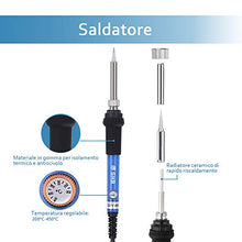 Carica l'immagine nel visualizzatore di Gallery, GHB Saldatore 60W 10-in-1 Kit di Saldatura con Valigetta per Trasporto, 5... - Ilgrandebazar