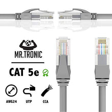 Carica l'immagine nel visualizzatore di Gallery, Mr. Tronic 5m Cavo di Rete Ethernet | CAT5E, AWG24, CCA, UTP, RJ45 | 5 Metri - Ilgrandebazar