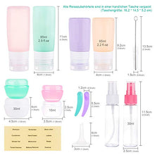 Carica l'immagine nel visualizzatore di Gallery, Morfone Bottiglie da Viaggio in Silicone,16 pezzi set viaggio mit...