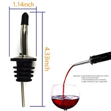 Carica l'immagine nel visualizzatore di Gallery, Confezione da 12 Tappi in Acciaio Inox Beccuccio Conico Liquore Winestopper-a - Ilgrandebazar
