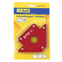 Carica l'immagine nel visualizzatore di Gallery, S&R Supporto Angolare Magnetico I Magnete per saldatura a squadra 45 100 mm