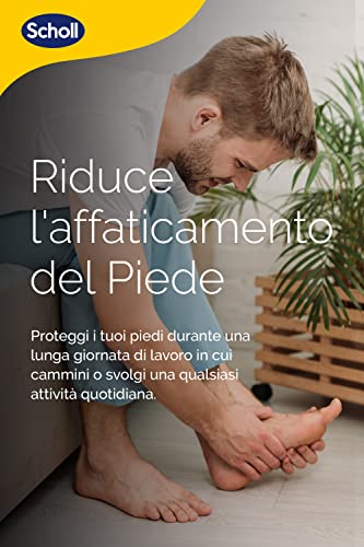 Scholl Solette Gel Activ Work, Solette da Lavoro per Uomo, Con