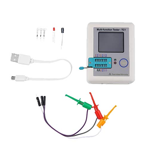 Misuratore Transistor LCR-TC1 Ricaricabile - Tester Multifunzione Display A Colori 1.8'' - Foto 10